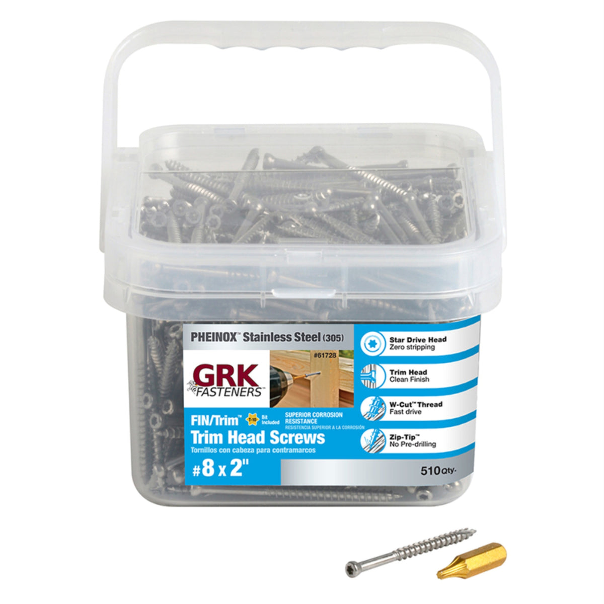 Trim Screw #8X2 5 (Pack Of 1)