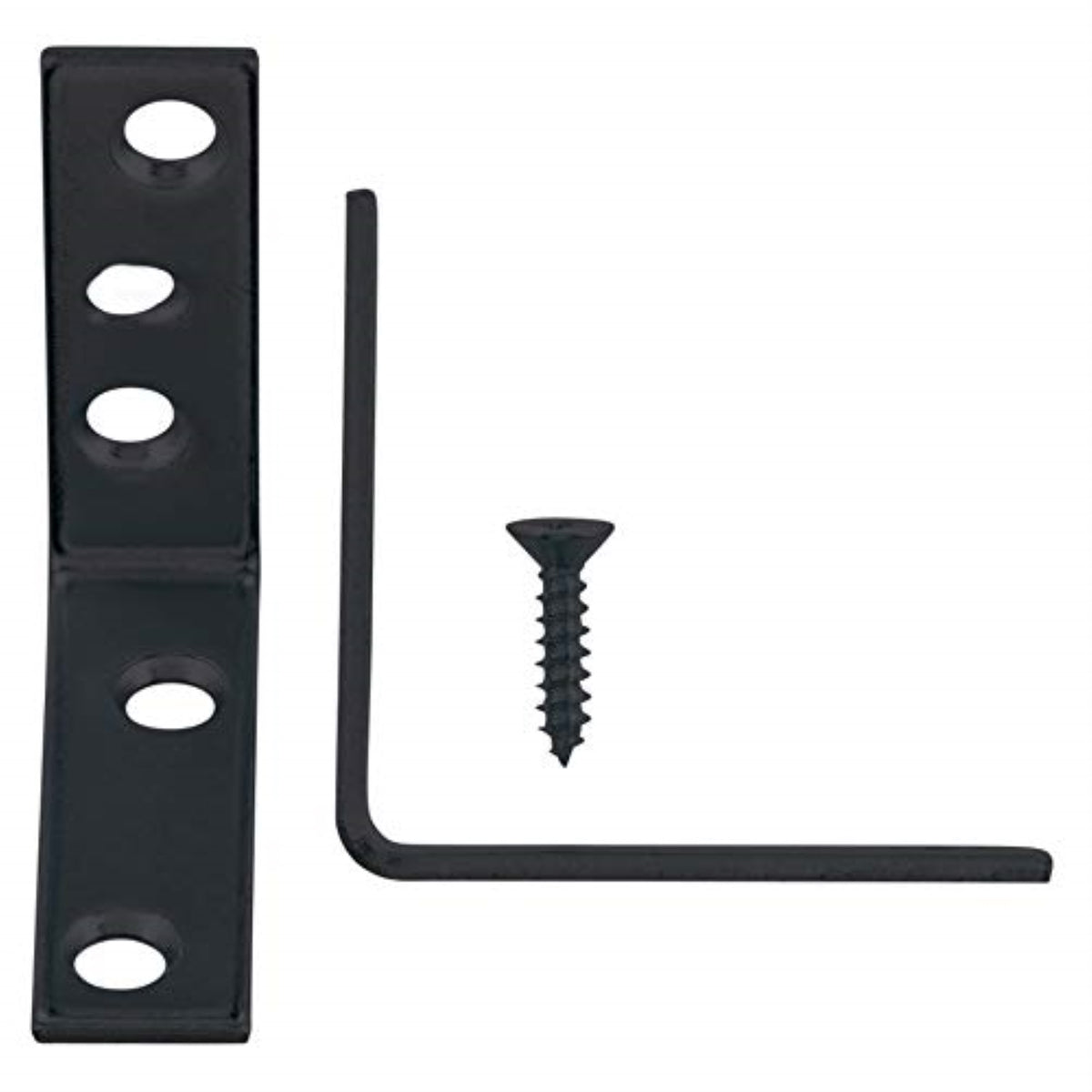 5021201 Corner Brace L 2 Blk Hampton 2 In. H X 5/8 In. W X 2 In. D Black Steel Inside L Corner Brace (Pack Of 25)