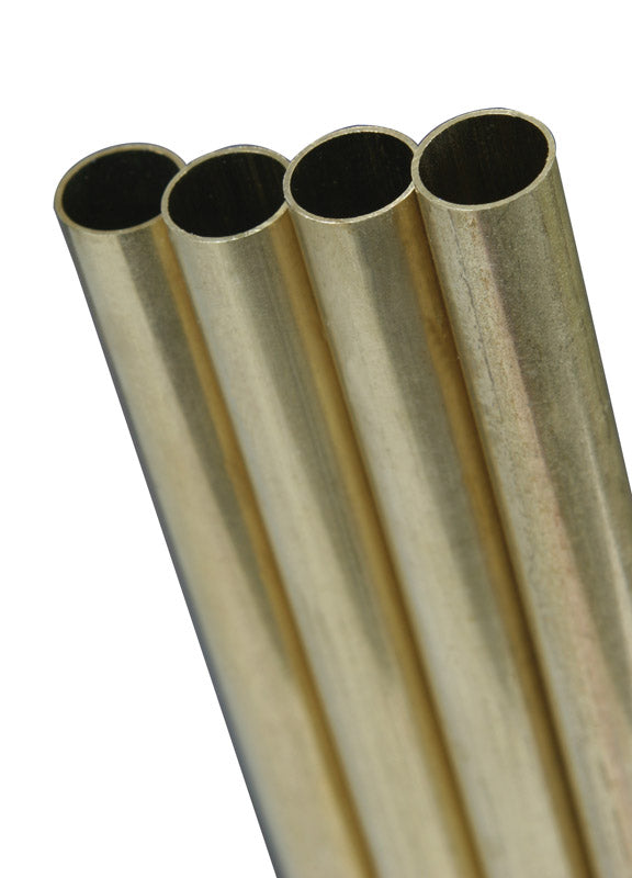 Tube Round Brass 12X9/16 (Pack Of 1)