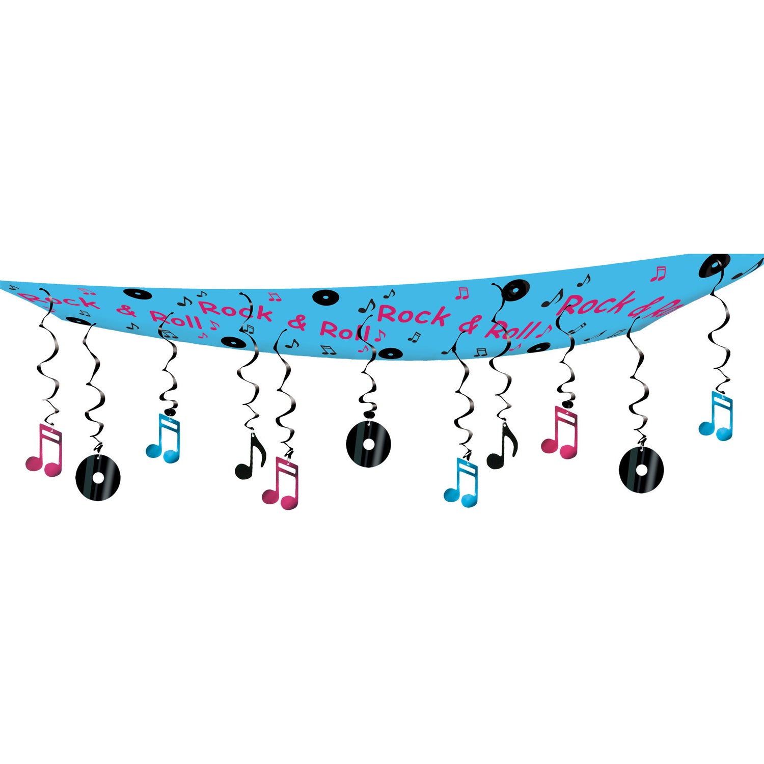 Rock & Roll Ceiling Decor (Pack of 6)