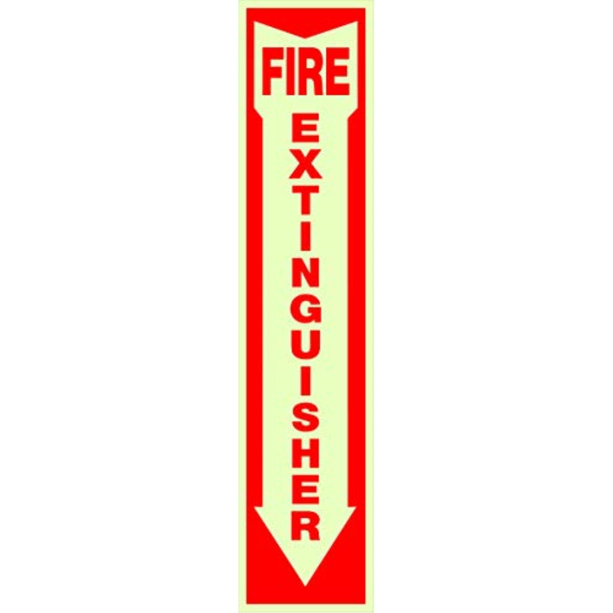 5028142 Fire Extngshr Sign 4X18 Hillman English White Fire Extinguisher Decal 18 In. H X 4 In. W (Pack Of 10)