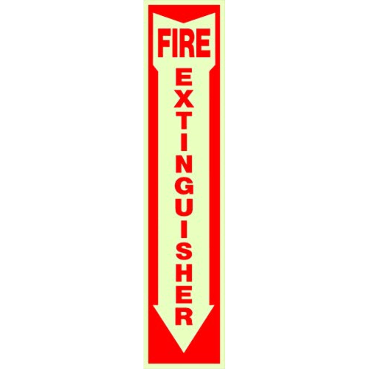 5028142 Fire Extngshr Sign 4X18 Hillman English White Fire Extinguisher Decal 18 In. H X 4 In. W (Pack Of 10)