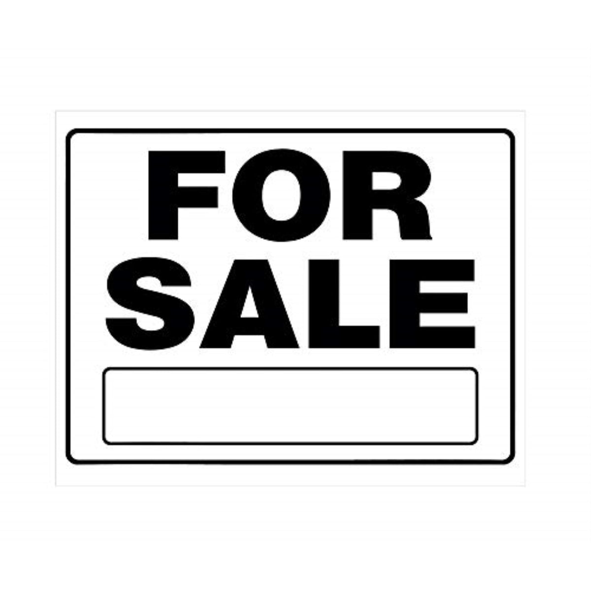 5028157 For Sale Sign Wht 20X24 Hillman English White For Sale Sign 20 In. H X 24 In. W (Pack Of 6)