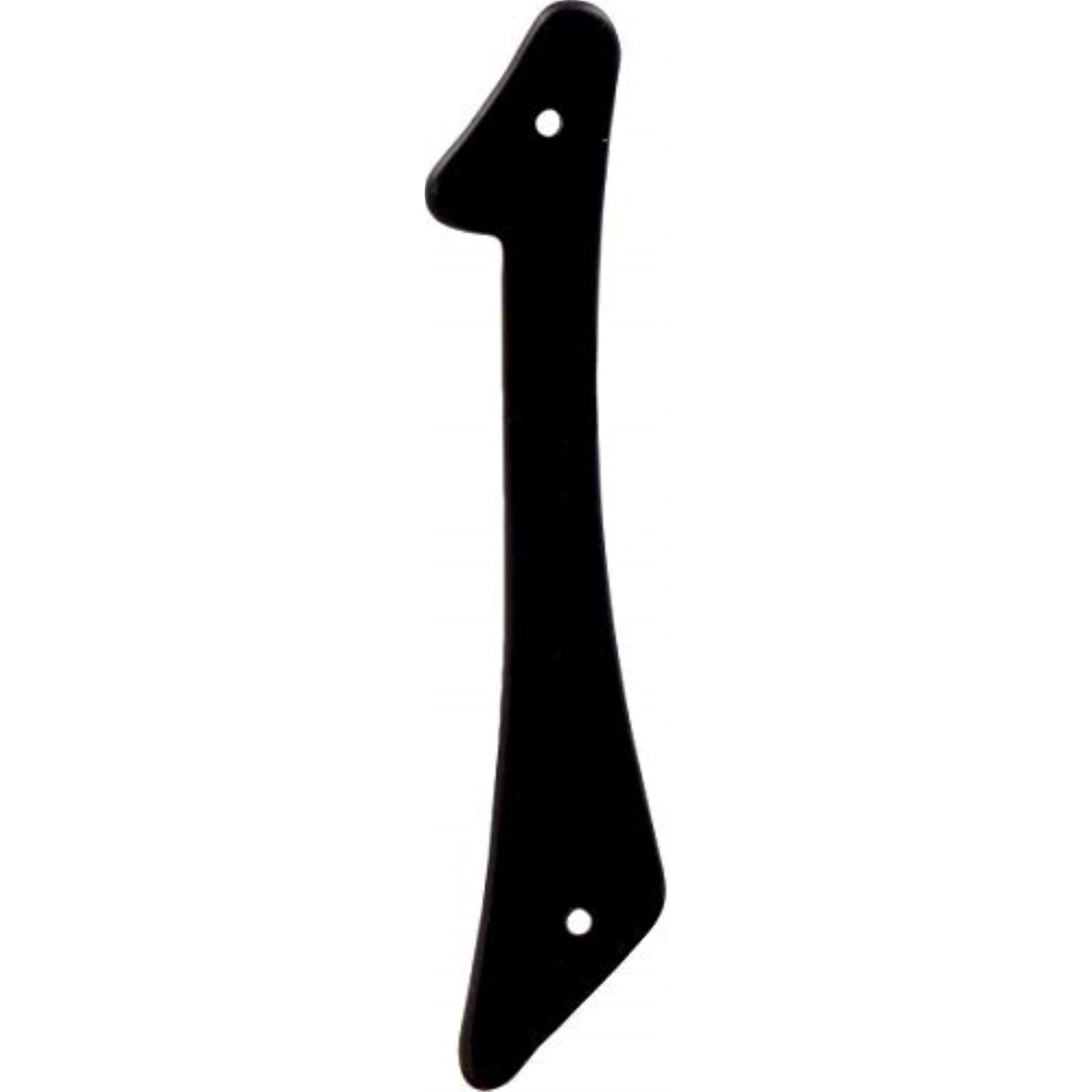 5028254 4 Blk #1 Nailon 1Pc Hillman 4 In. Black Aluminum Nail-On Number 1 1 Pc (Pack Of 3)