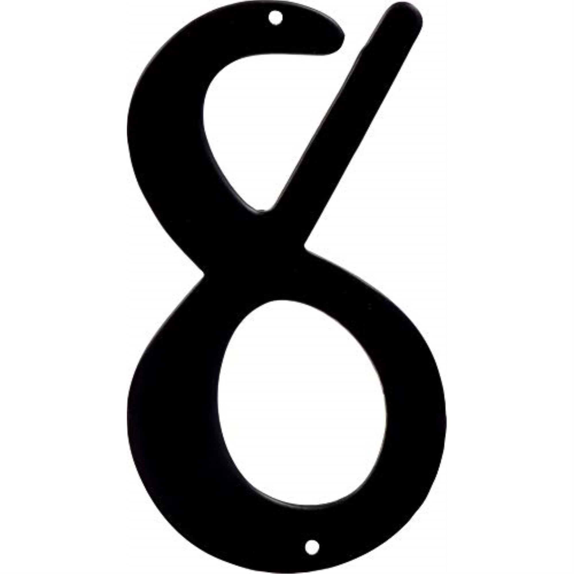 5028259 4 Blk #8 Nailon 1Pc Hillman 4 In. Black Aluminum Nail-On Number 8 1 Pc (Pack Of 3)