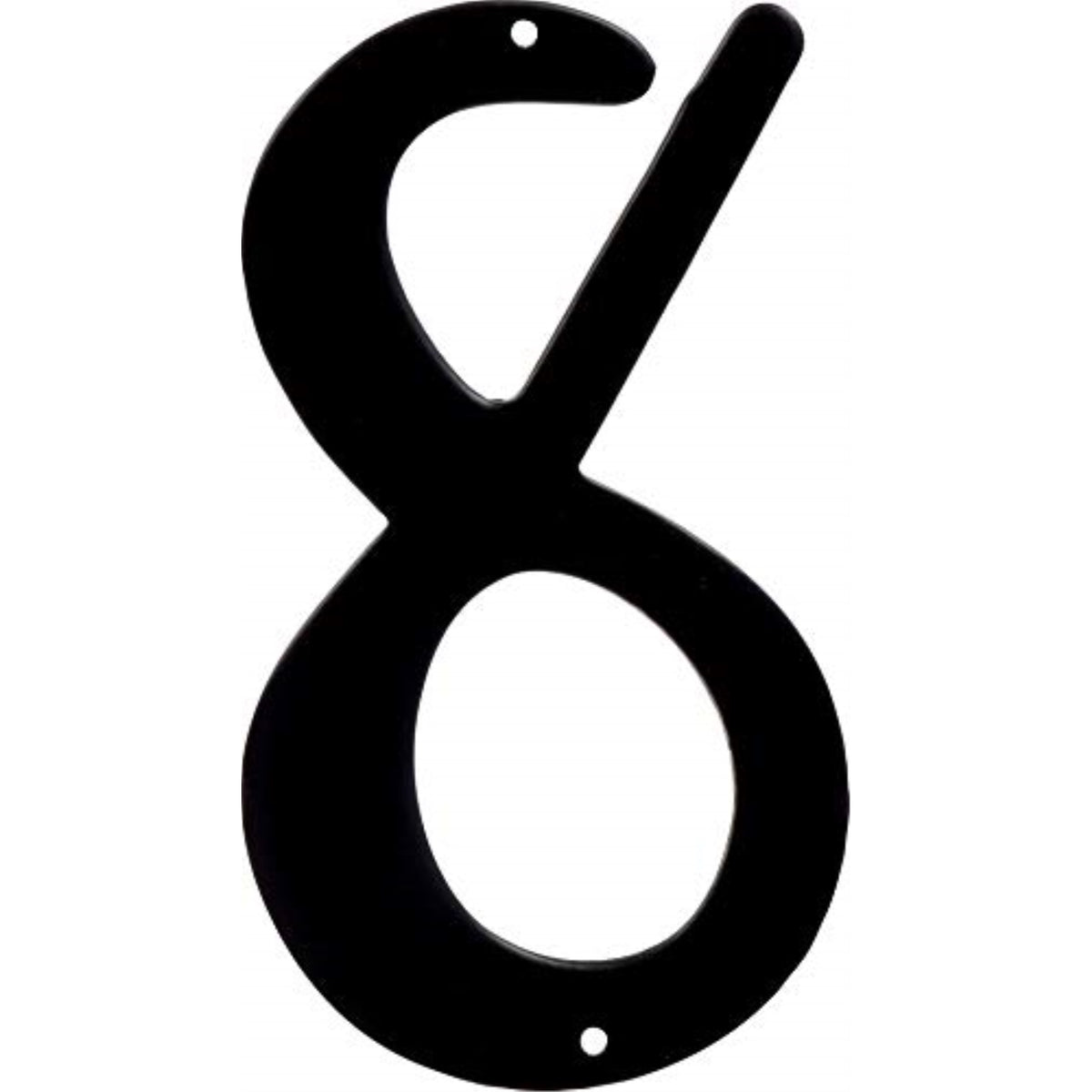 5028259 4 Blk #8 Nailon 1Pc Hillman 4 In. Black Aluminum Nail-On Number 8 1 Pc (Pack Of 3)