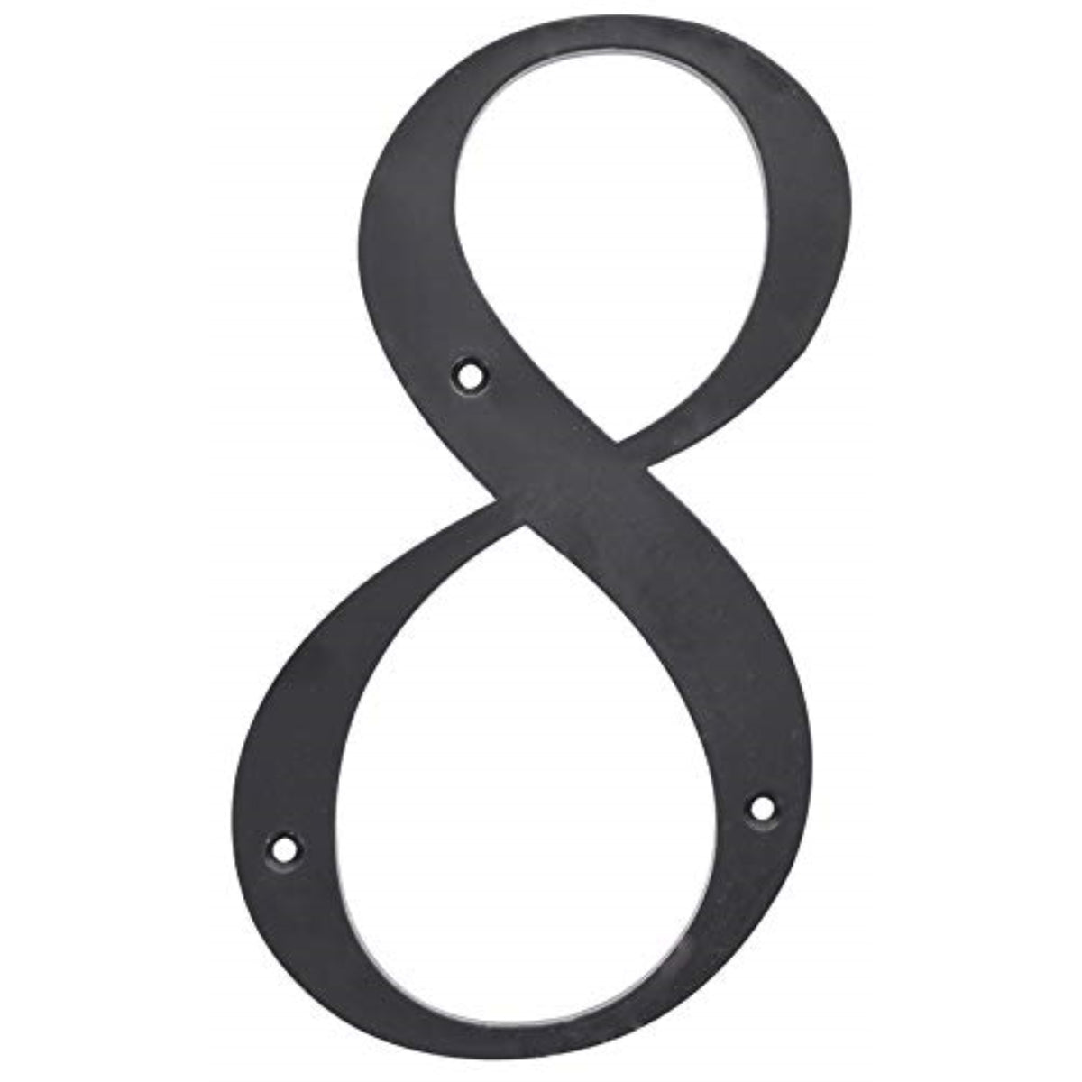 5028382 6 Blk #8 Nailon 1Pc Hillman 6 In. Black Plastic Nail-On Number 8 1 Pc (Pack Of 3)