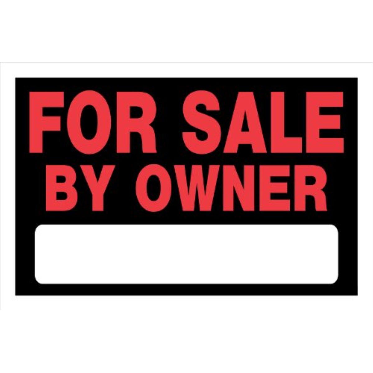 5028408 For Sale Ownr Sign 8X12 Hillman English Black For Sale Sign 8 In. H X 12 In. W (Pack Of 6)