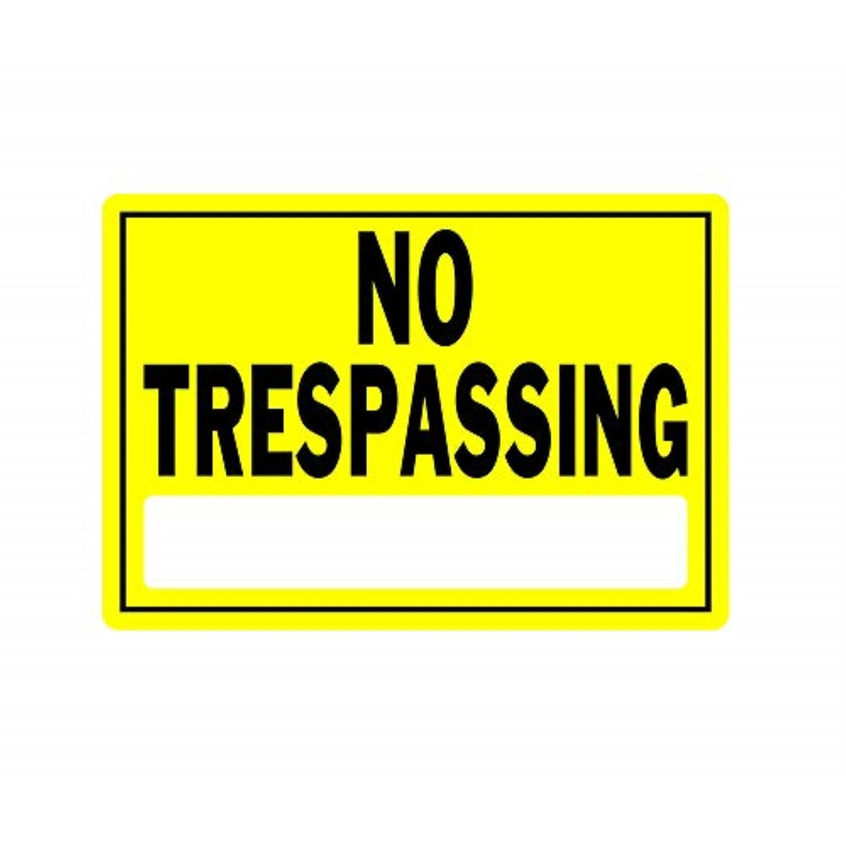 5028855 Sign No Trspass 10X14 Hillman English Yellow No Trespassing Si ...