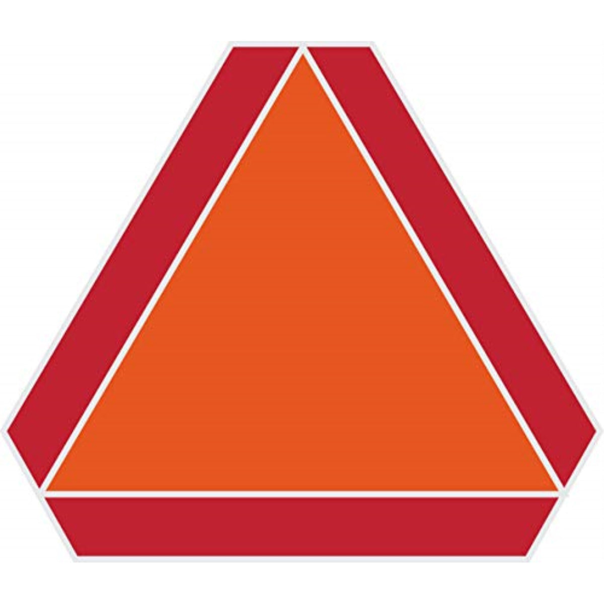 5028878 Slow Moving Sign 14X16 Hillman English Orange/Red Slow Moving Vehicle Sign 14 In. H X 16 In. W (Pack Of 6)
