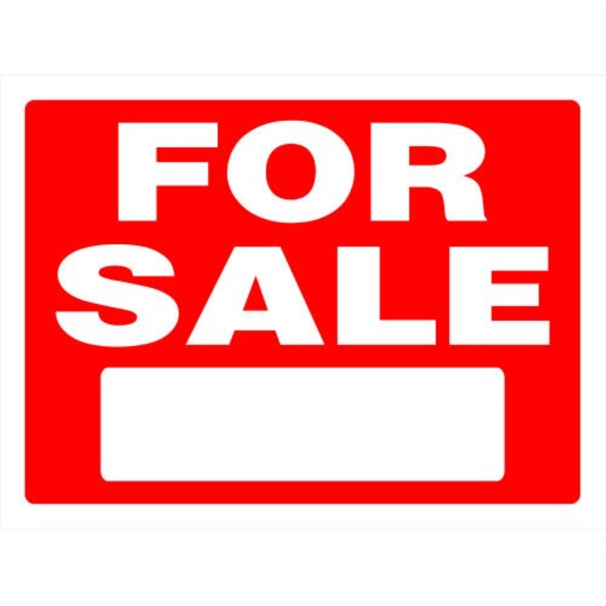5028891 Sign For Sale 18X24 Hillman English Red For Sale Sign 18 In. H X 24 In. W (Pack Of 6)