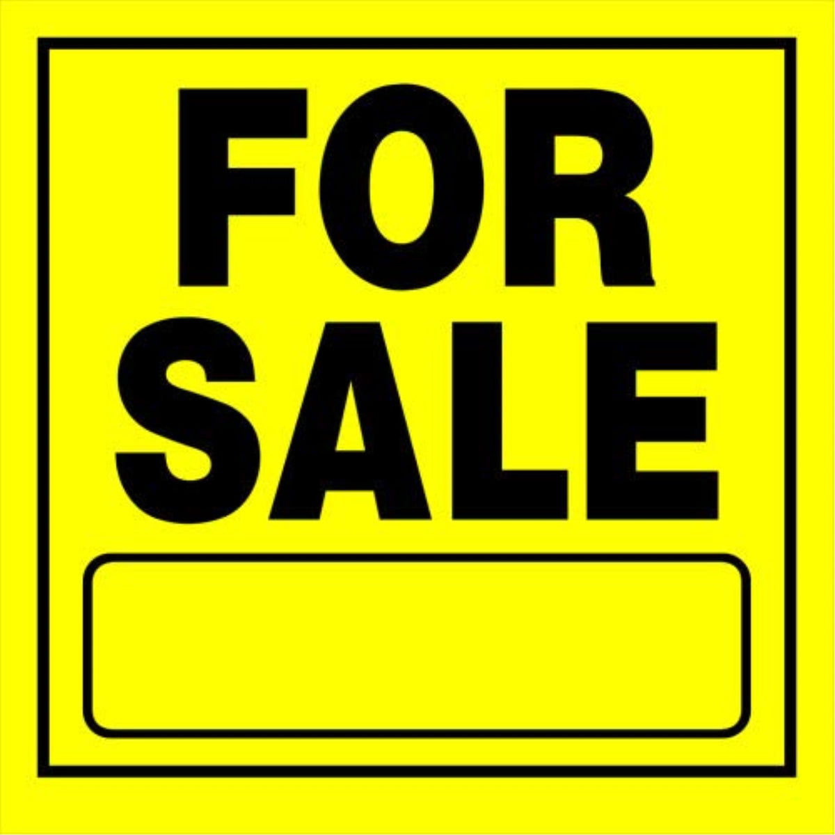 5028896 Sign For Sale 11X11 Hillman English Yellow For Sale Sign 11 In. H X 11 In. W (Pack Of 6)
