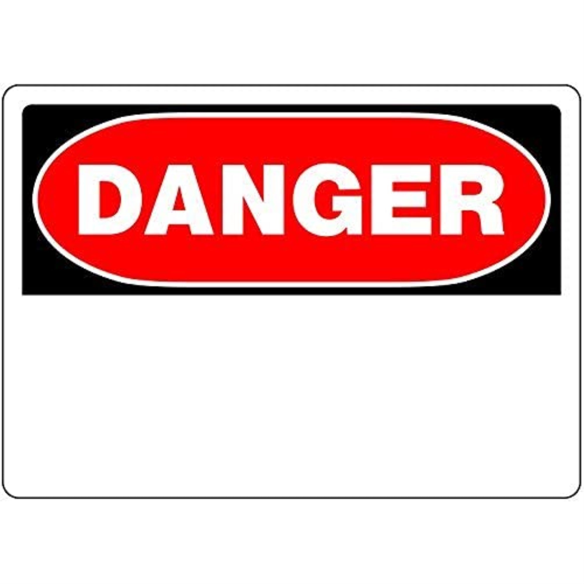 5028914 Sign Danger 10X14 Hillman English White Danger Sign 10 In. H X 14 In. W (Pack Of 6)