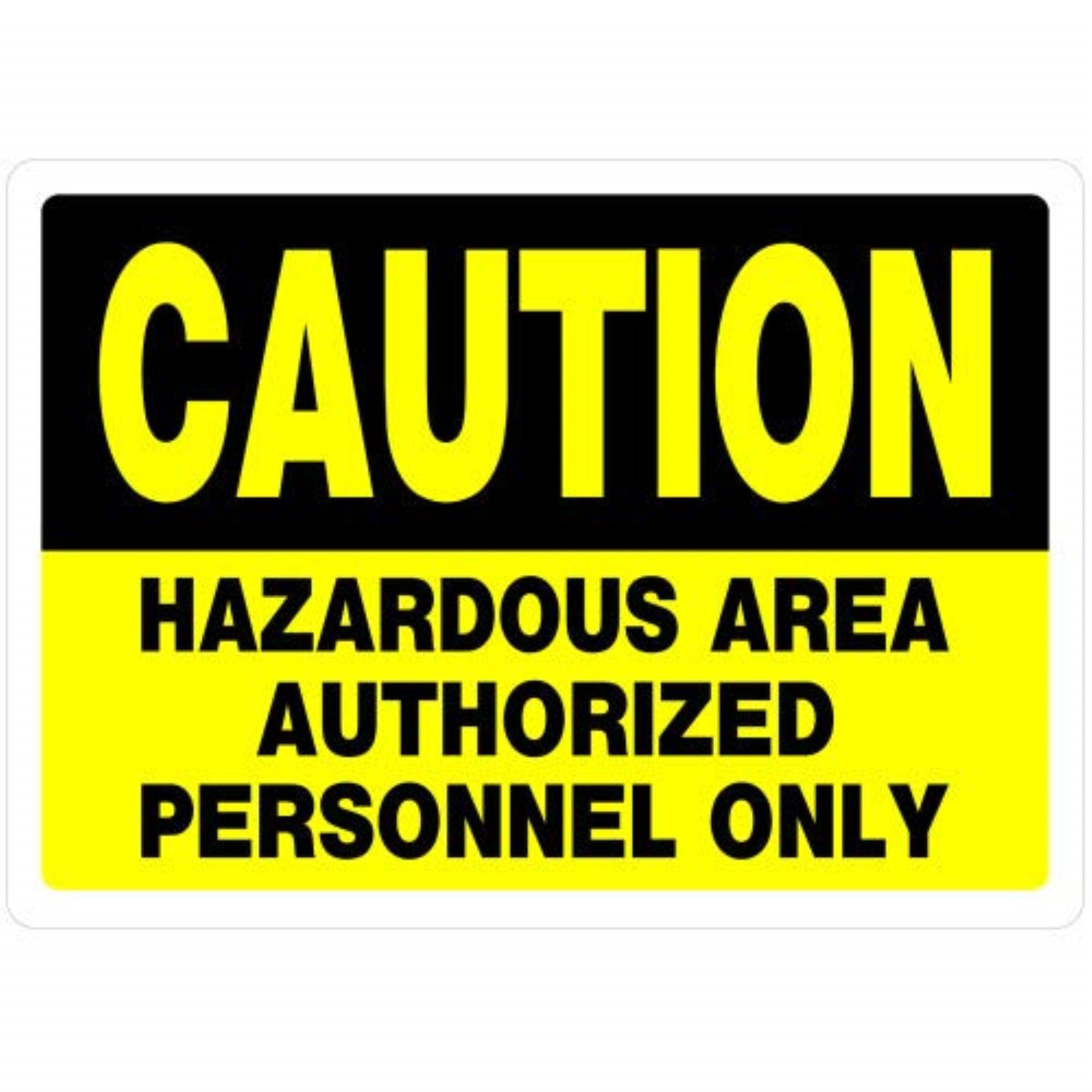 5028915 Sign Caution Hzrd 10X14 Hillman English White Caution Sign 10 In. H X 14 In. W (Pack Of 6)