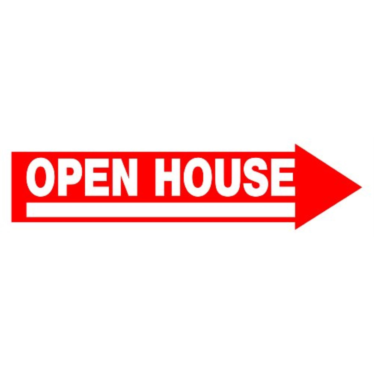 5028938 Sign Open House 6X24 Hillman English White Open House Sign 6 In. H X 24 In. W (Pack Of 6)