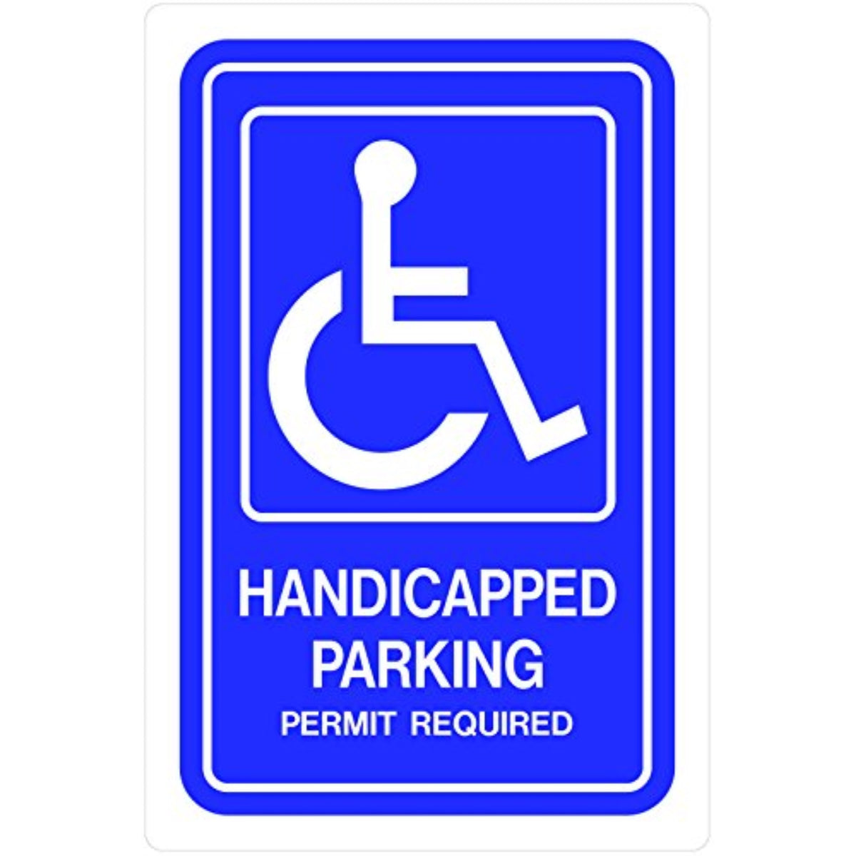 5028945 Sign Hndicap Park 18X12 Hillman English Blue Handicap Sign 18 In. H X 12 In. W (Pack Of 5)