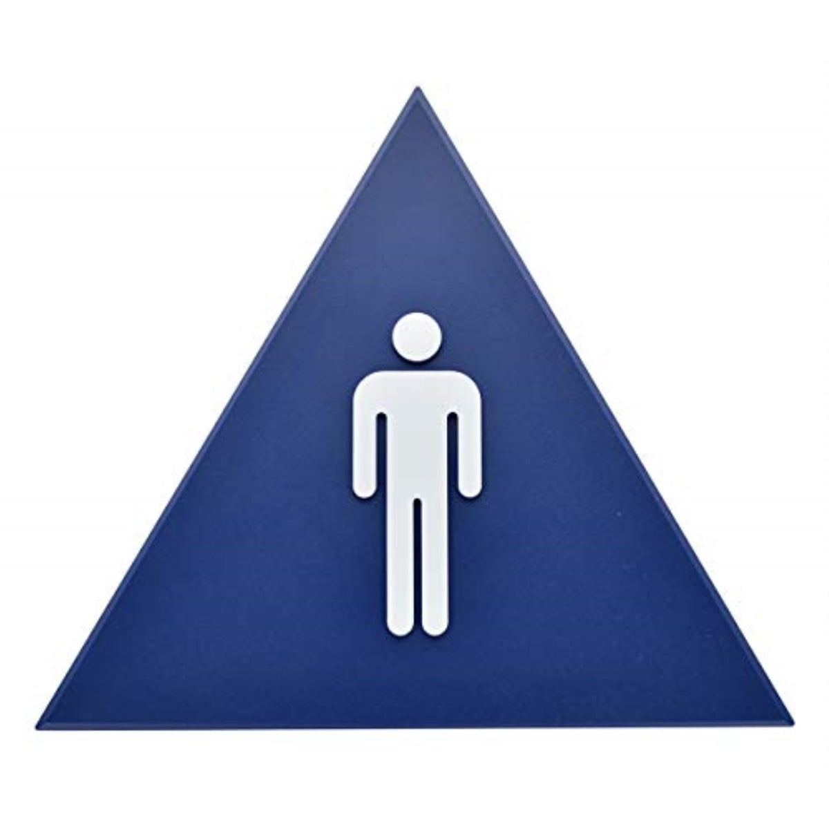 5029024 Plaque Rstrm Men Sym 12 Hillman English Blue Restroom Plaque 12 In. H X 10 In. W (Pack Of 6)