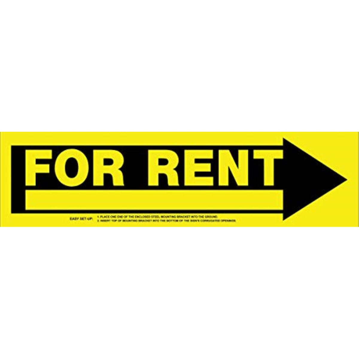 5029030 Sign For Sale Arrw 6X24 Hillman English White For Sale Sign 6 In. H X 24 In. W (Pack Of 6)