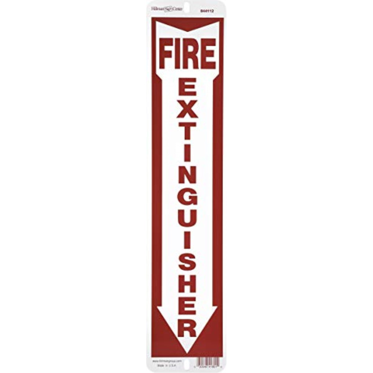 5029039 Sign Fire Extngshr 18X4 Hillman English Red Fire Extinguisher Sign 18 In. H X 4 In. W (Pack Of 6)
