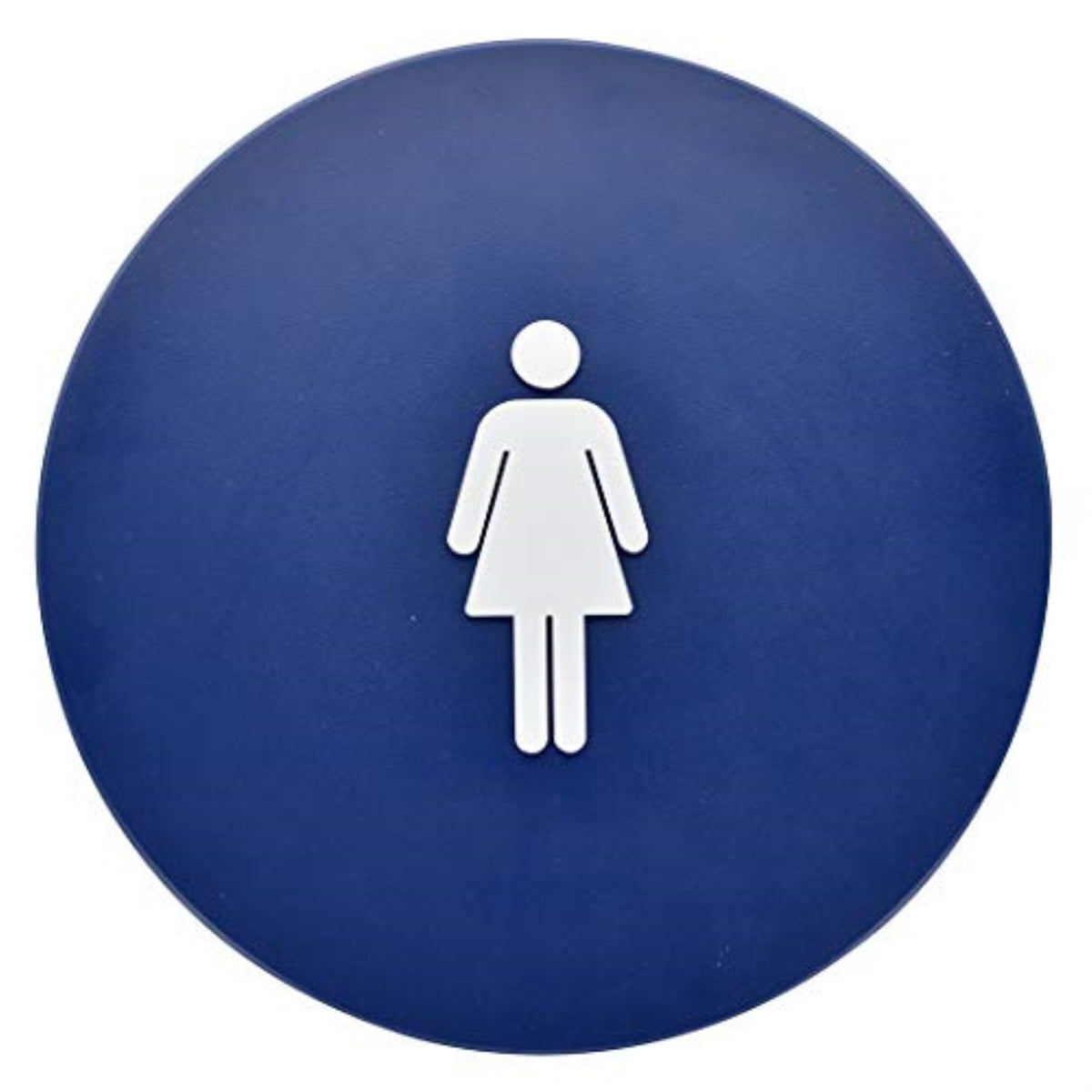 5029041 Plaque Rstrm Wmn Sym 12 Hillman English Blue Restroom Plaque 12 In. H X 12 In. W (Pack Of 6)