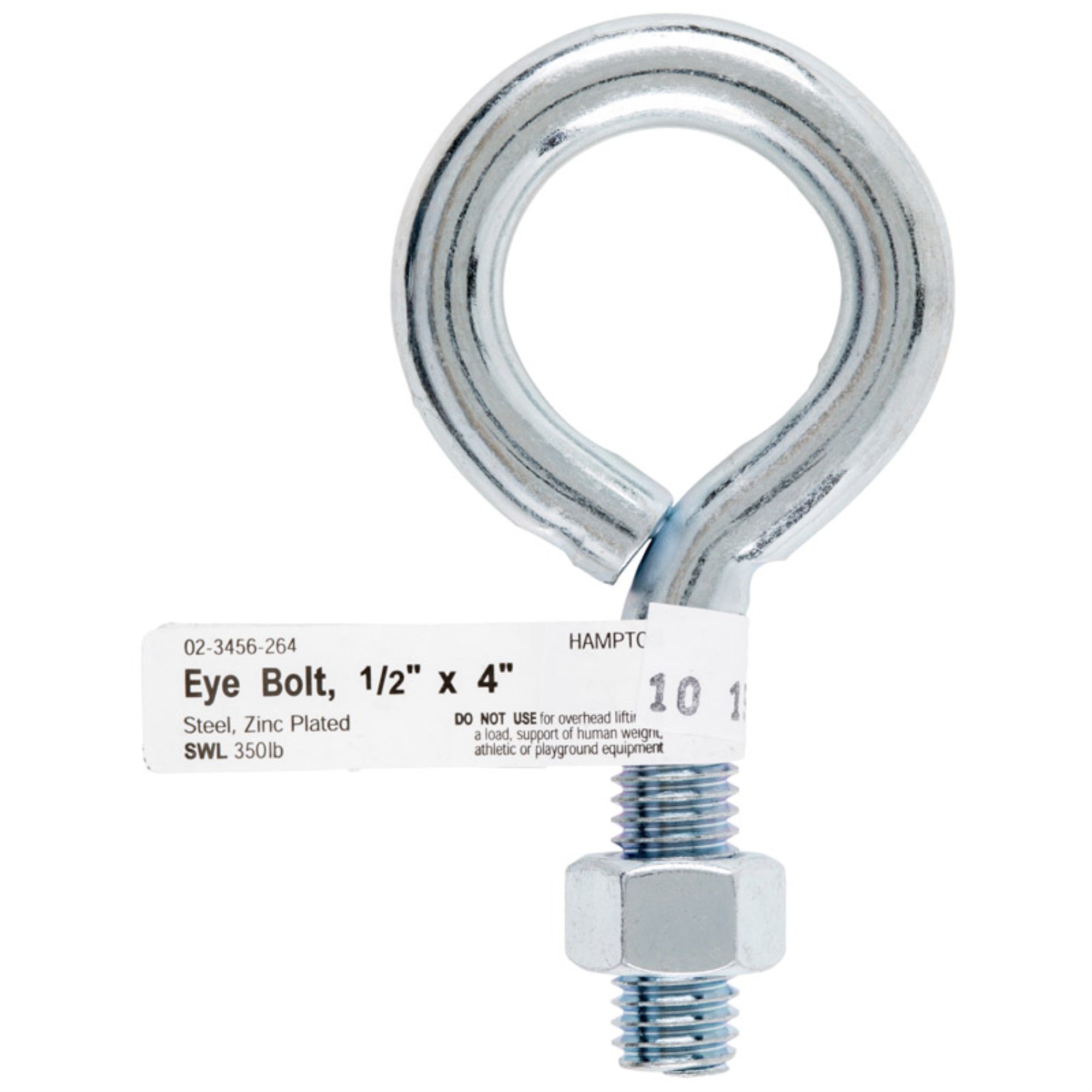 Bolt Eye W/Nut 1/2X4 (Pack Of 5)