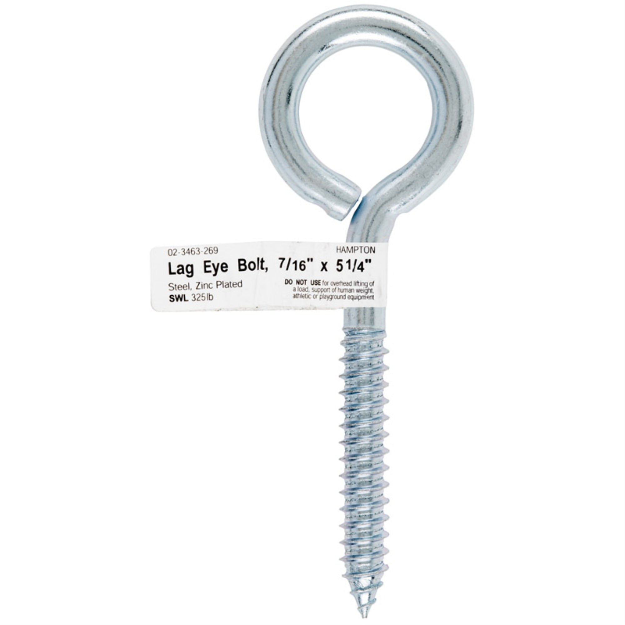 Bolt Eye Lag 7/16X5-1/4 (Pack Of 10)