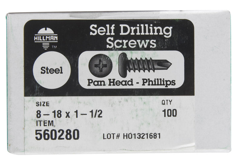 Pph Drill Scr 8-18X1 1/2 (Pack Of 1)