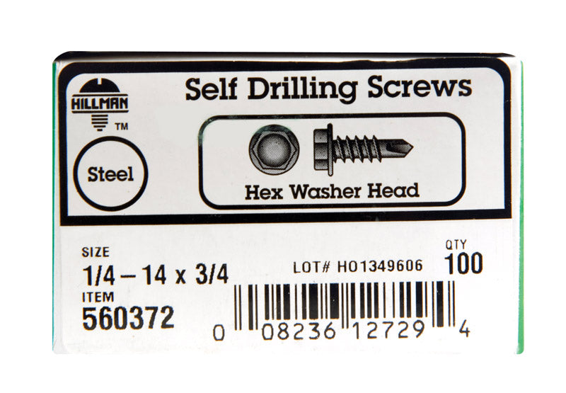 Hwh Drl Scr 1/4-14X3/4 (Pack Of 1)