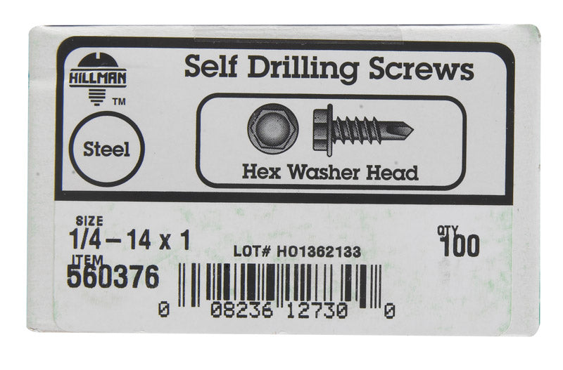 Hwh Drl Scr 1/4-14X1 (Pack Of 1)
