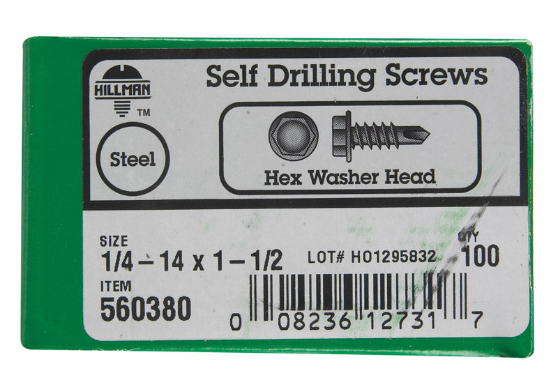 Hwh Drl Scr 1/4-14X1 1/2 (Pack Of 1)