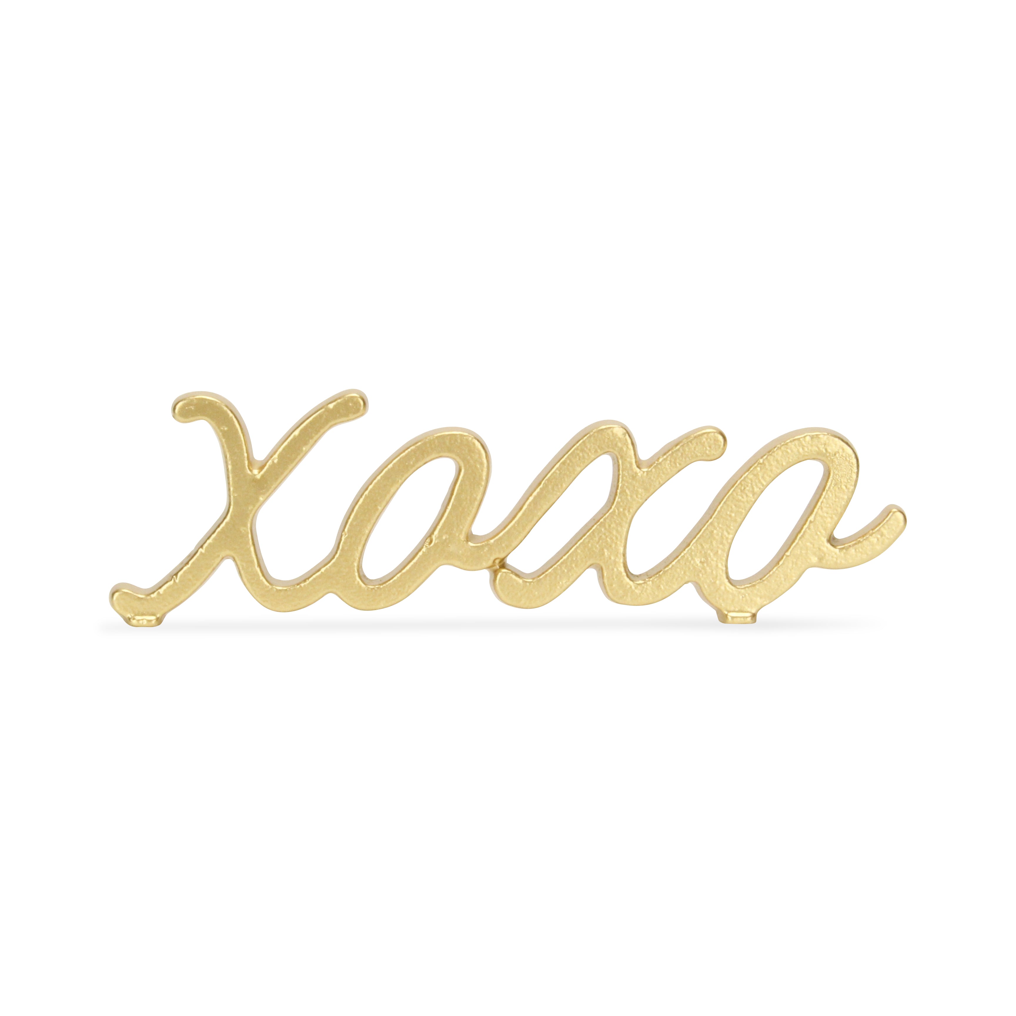 Milena Cast Iron Gold Finish Table Dcor - XOXO