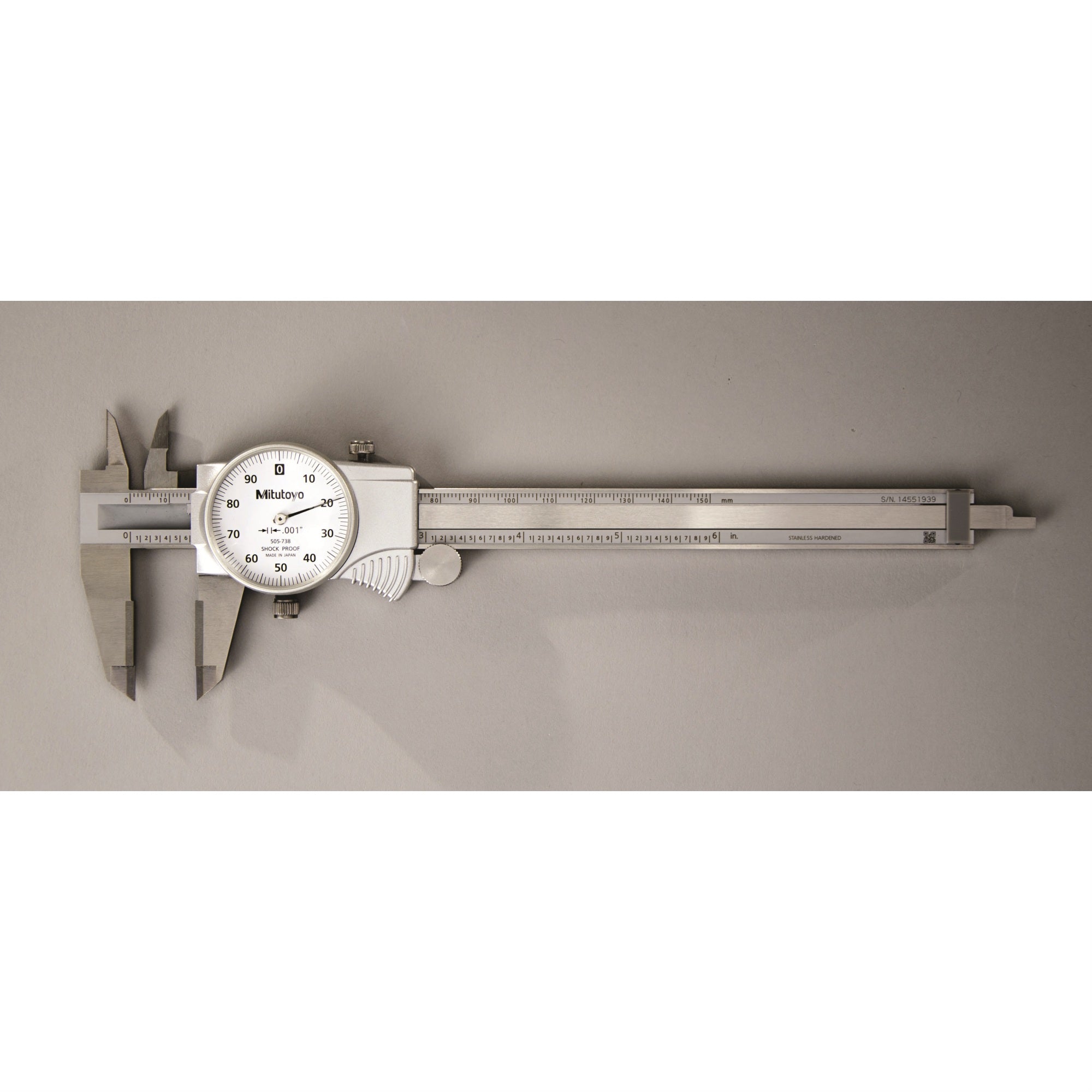 Dial Caliper, 0-6 In, .001 In, Coi