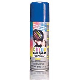 Temporary Colored Hair Spray Blue