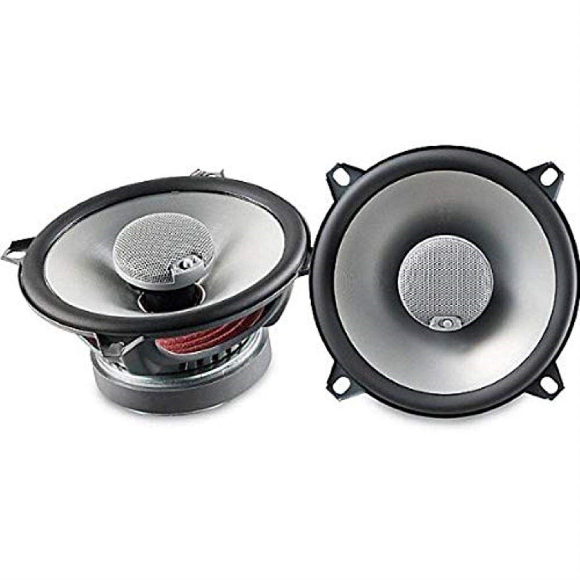 Pair 5.25-In Two-Way Car Audio Loudspeaker System With Grills And On-Tweeter Gain Switch Adjustment