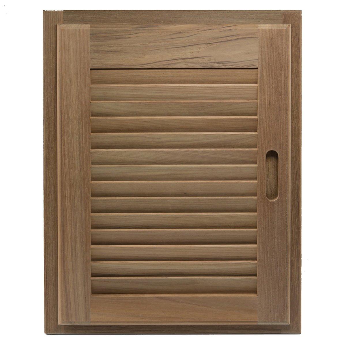 Whitecap Teak Louvered Door & Frame 15' X 20' Right Hand