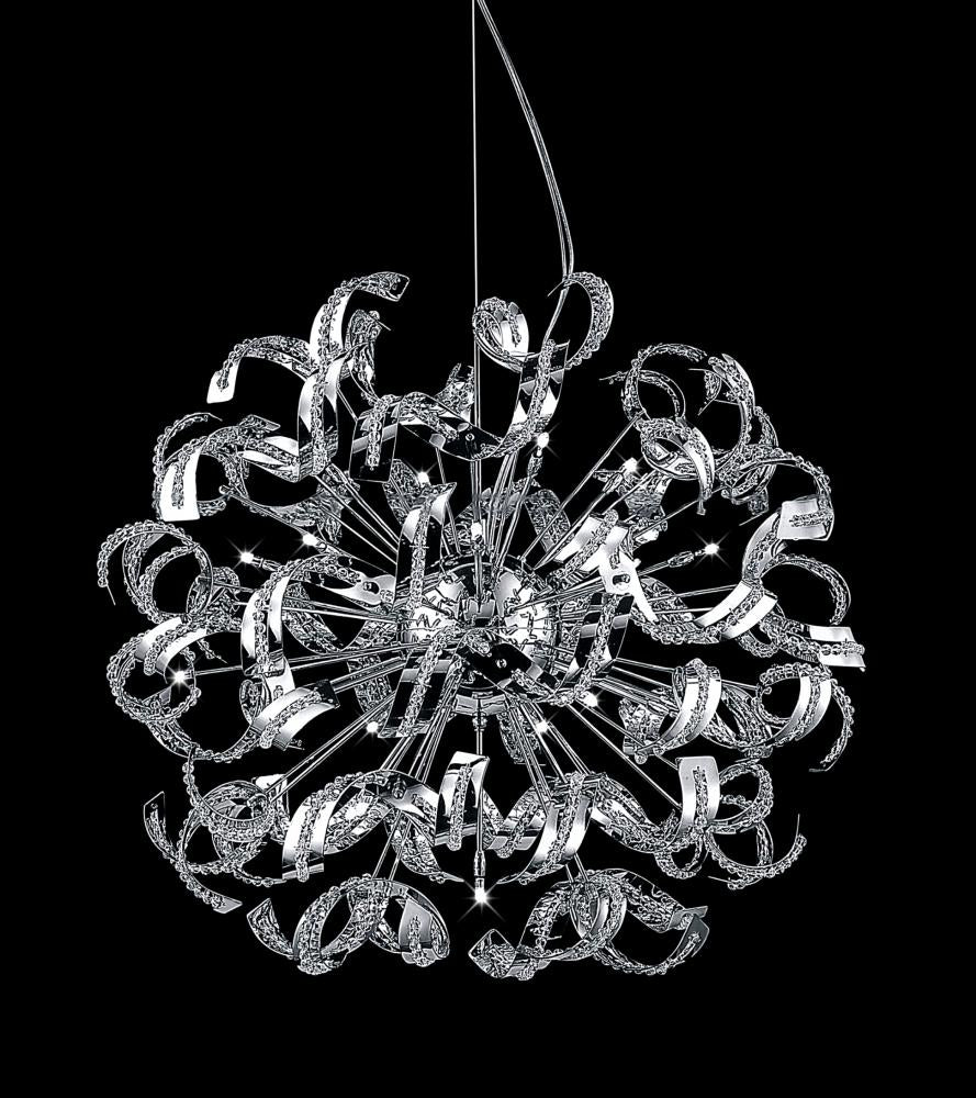 18 Light  Chandelier With Chrome Finish