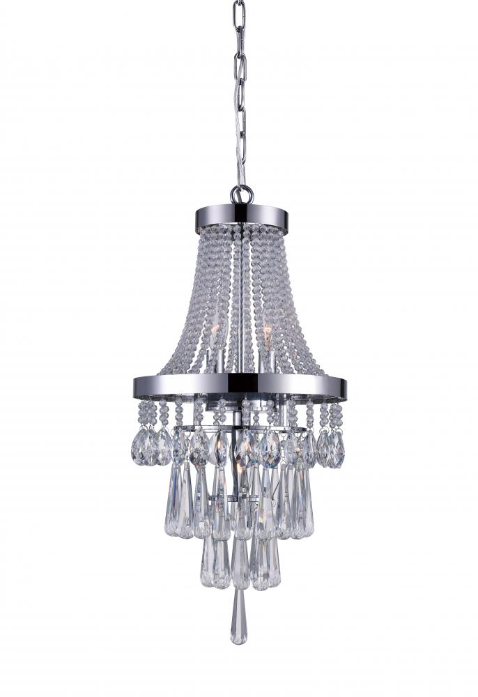 3 Light  Chandelier With Chrome Finish