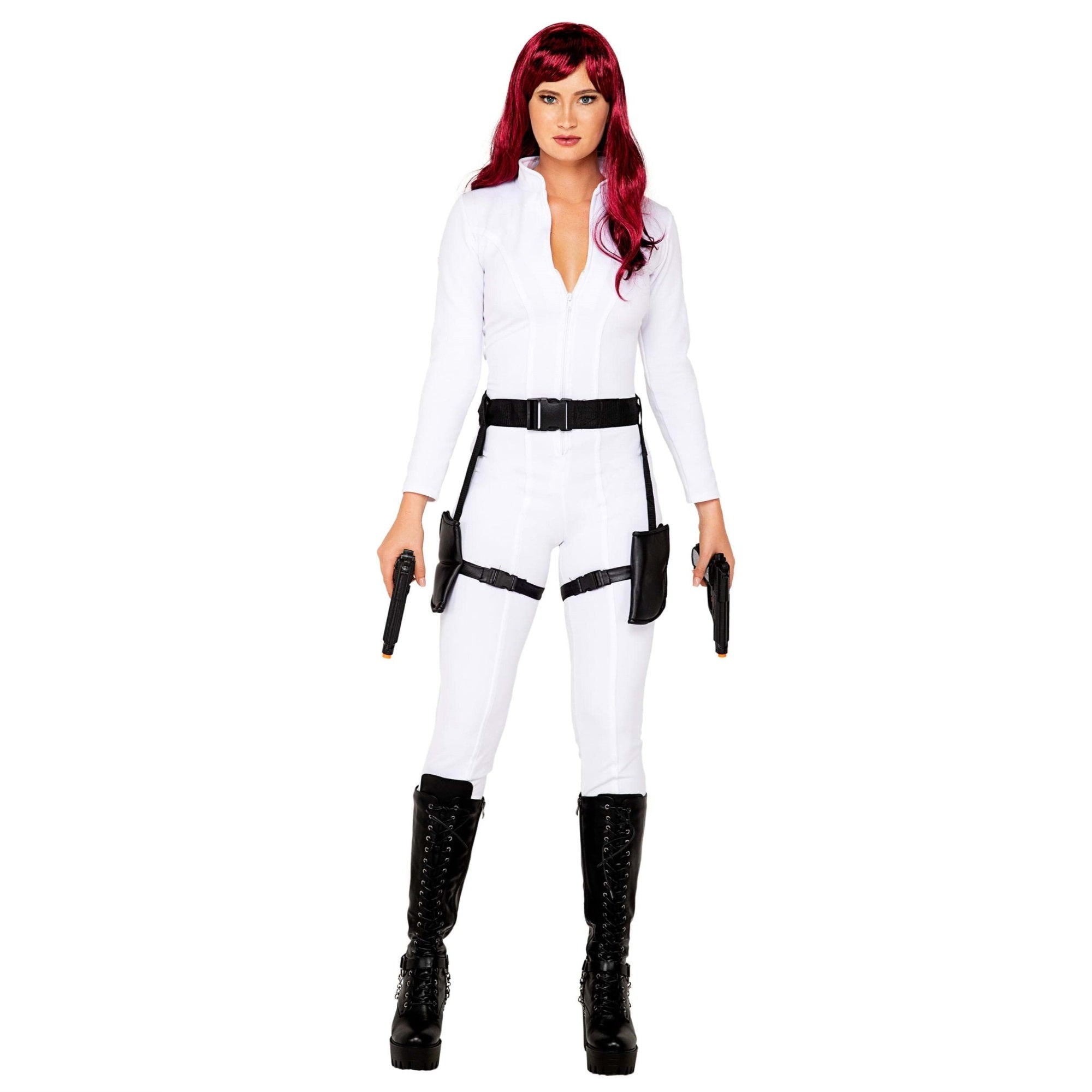 5093 - 2pc Black Ops Spy - Large / Black/White