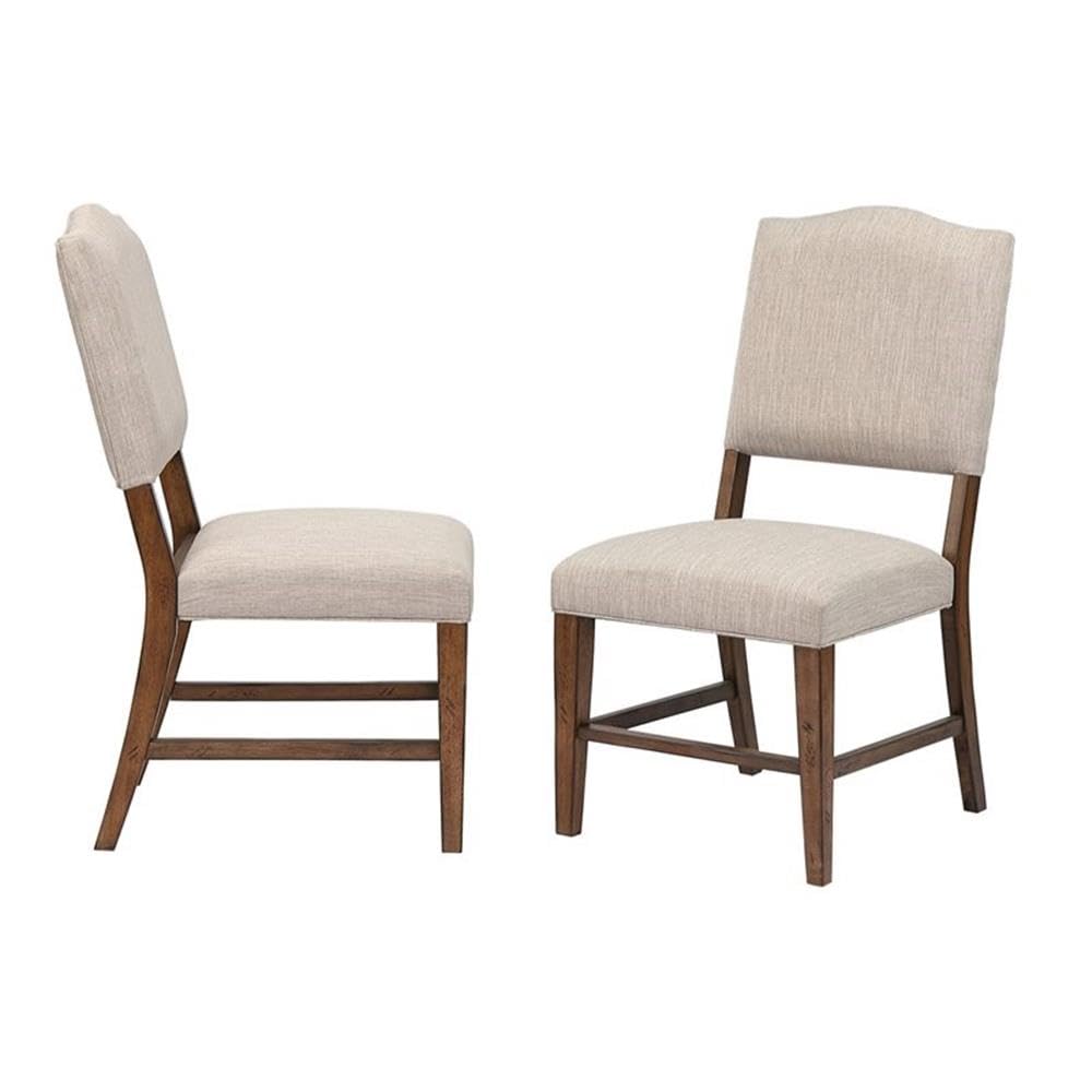 Sunset Trading Simply Brook Upholstered Dining Chair | Set of 2 | Amish Brown