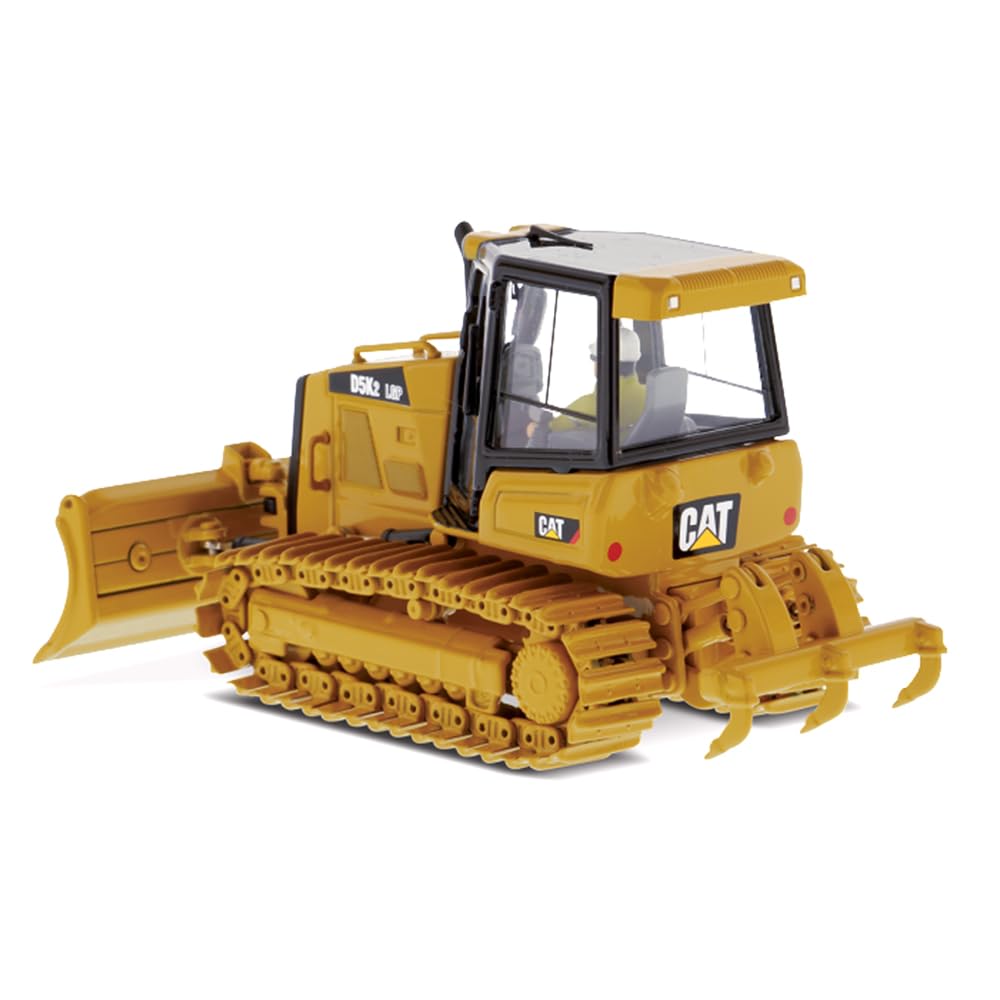 CAT Caterpillar D5K2 LGP Track Type Tractor Dozer with Ripper and Operator High Line Series 1/50 Diecast Model by Diecast Masters