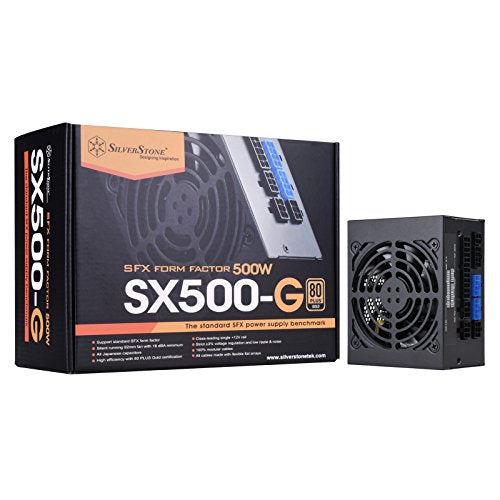 Casafoyer 500W, SFX form factor, sin +12V rails with 41.7A output, Silent 92mmFan with 18dBA, efficiency 80Plus Gold certification, fully modular cable, 2x 6+2pin PCI-E - (Pack Of 2)