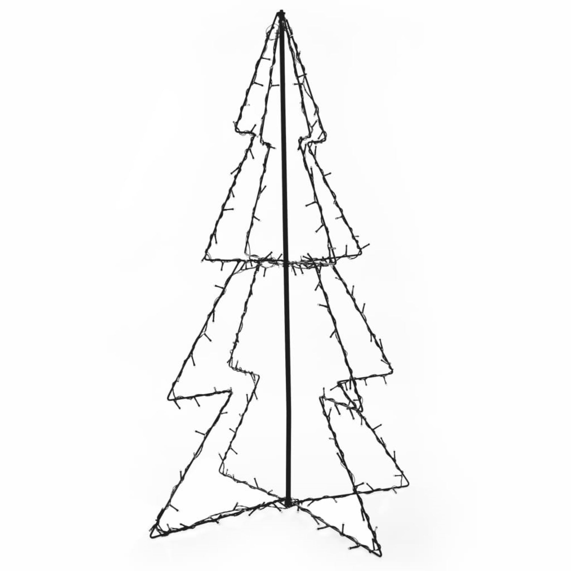 Vidaxl Christmas Cone Tree 160 Leds Indoor And Outdoor 30.7'X47.2'