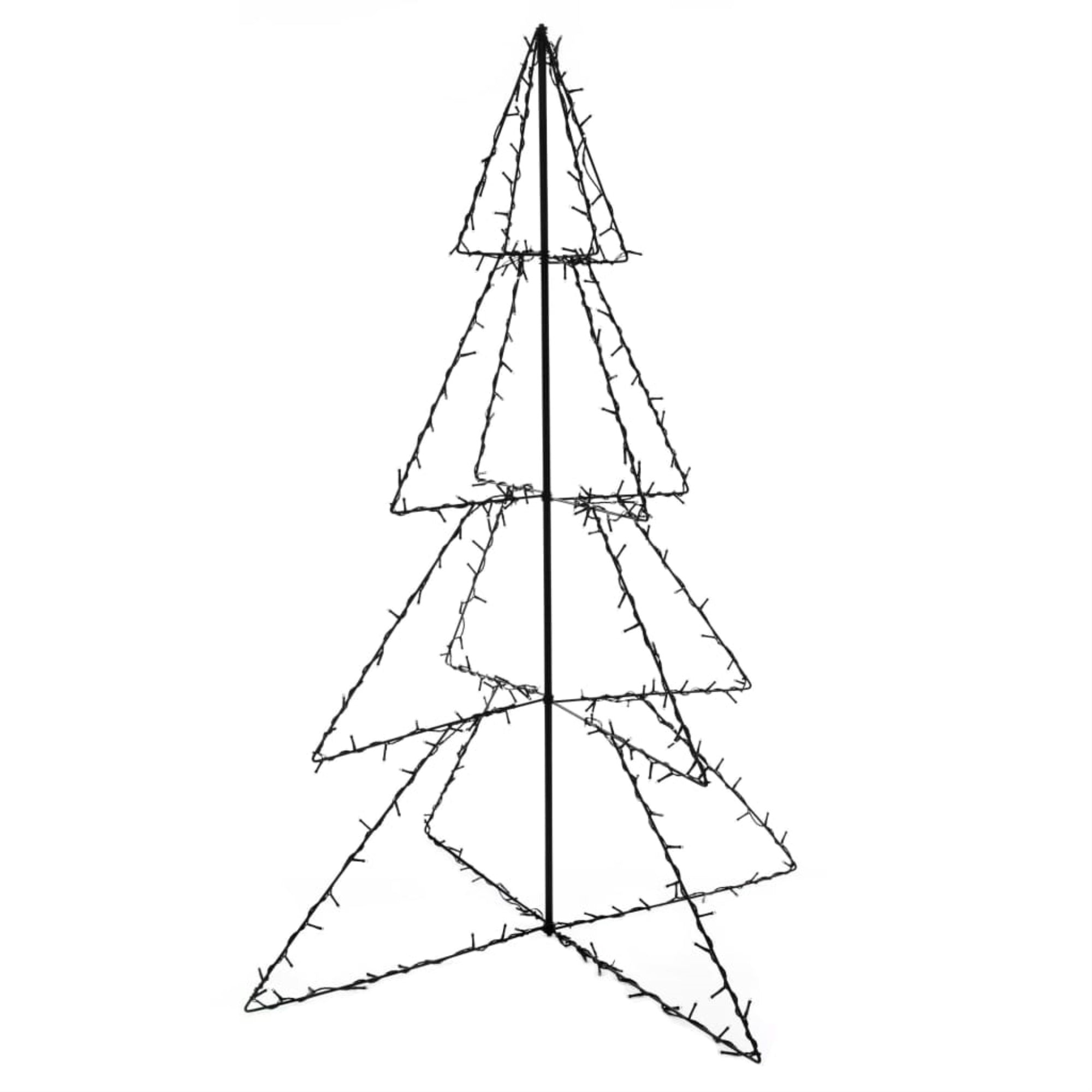 Vidaxl Christmas Cone Tree 240 Leds Indoor And Outdoor 45.3'X59.1'