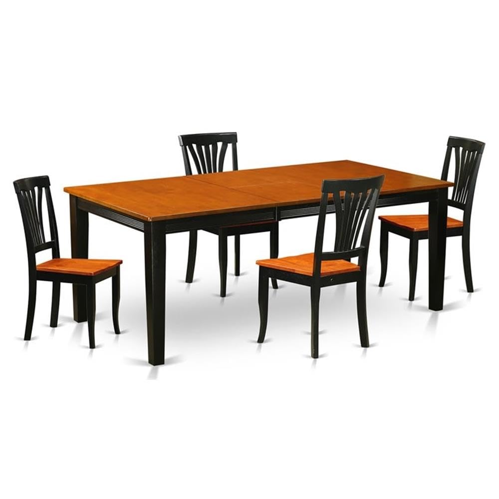 5  PC  Dining  room  set-Dining  Table  with  4  Wooden  Dining  Chairs