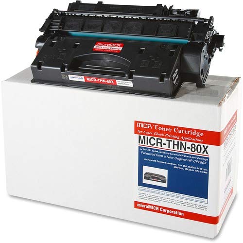 Micromicr Corporation Black Toner Cartridge for HP LaserJet Pro 400 Printers MICR-THN-80X