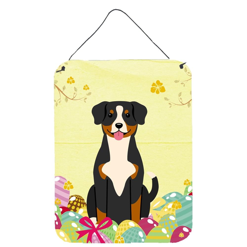 Easter Eggs Design with Dog Wall or Door Hanging Prints