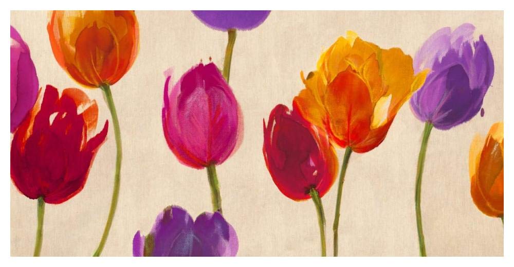 Tulips & Colors-Paper Art-50x26”