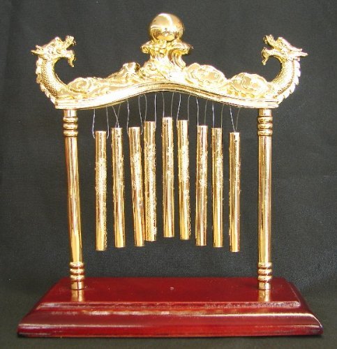 Golden Nine-Rod Dragon Wind Chime