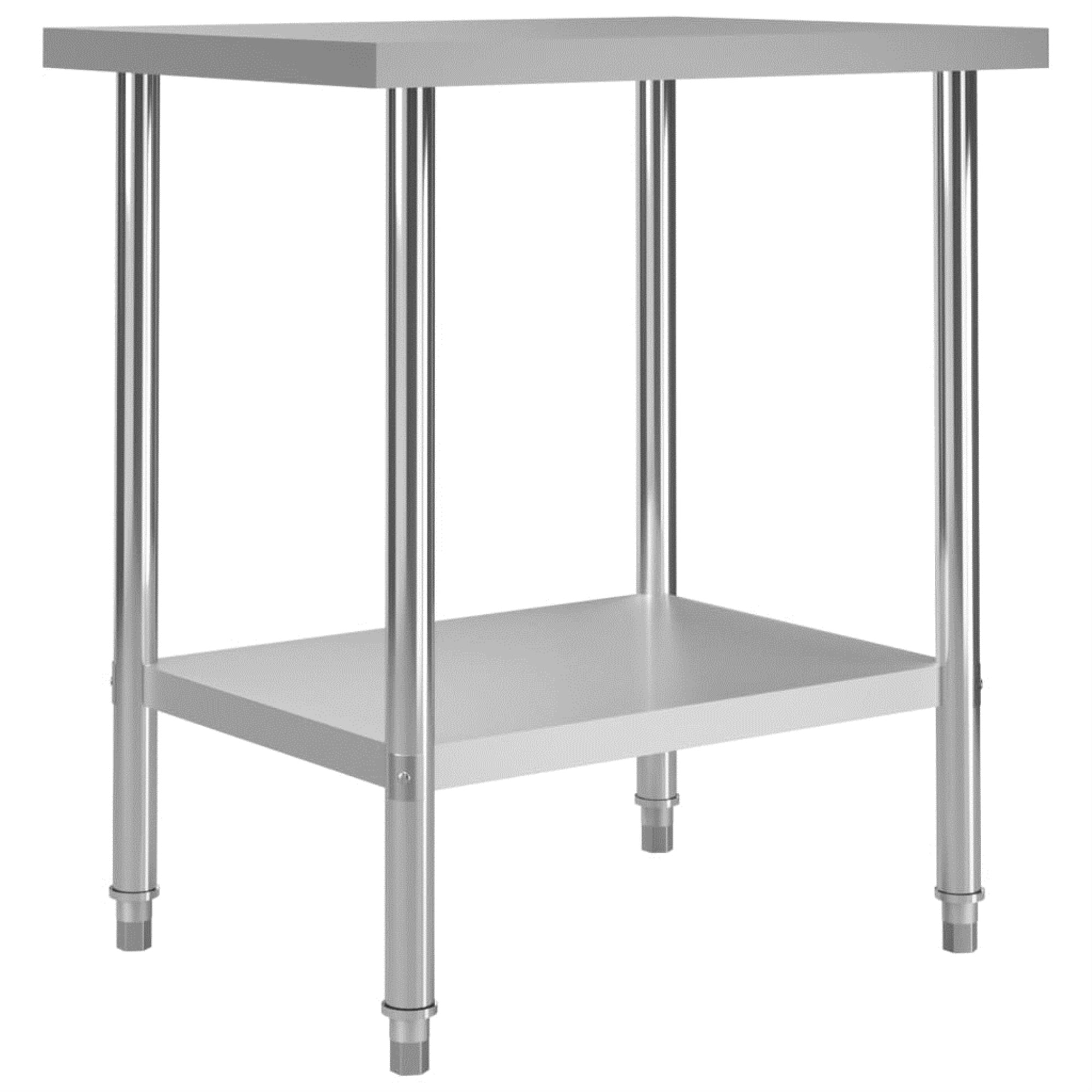 Vidaxl Kitchen Work Table 31.5'X23.6'X33.5 Stainless Steel
