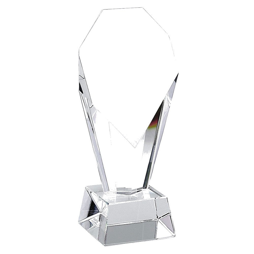 OPTIC CRYSTAL FOUNTAIN TROPHY, 7.25 H